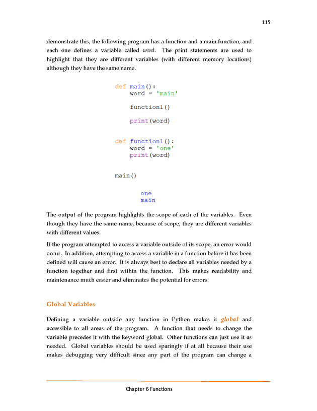 Introduction to Python Programming: Starting Out with IDLE - Functions 5